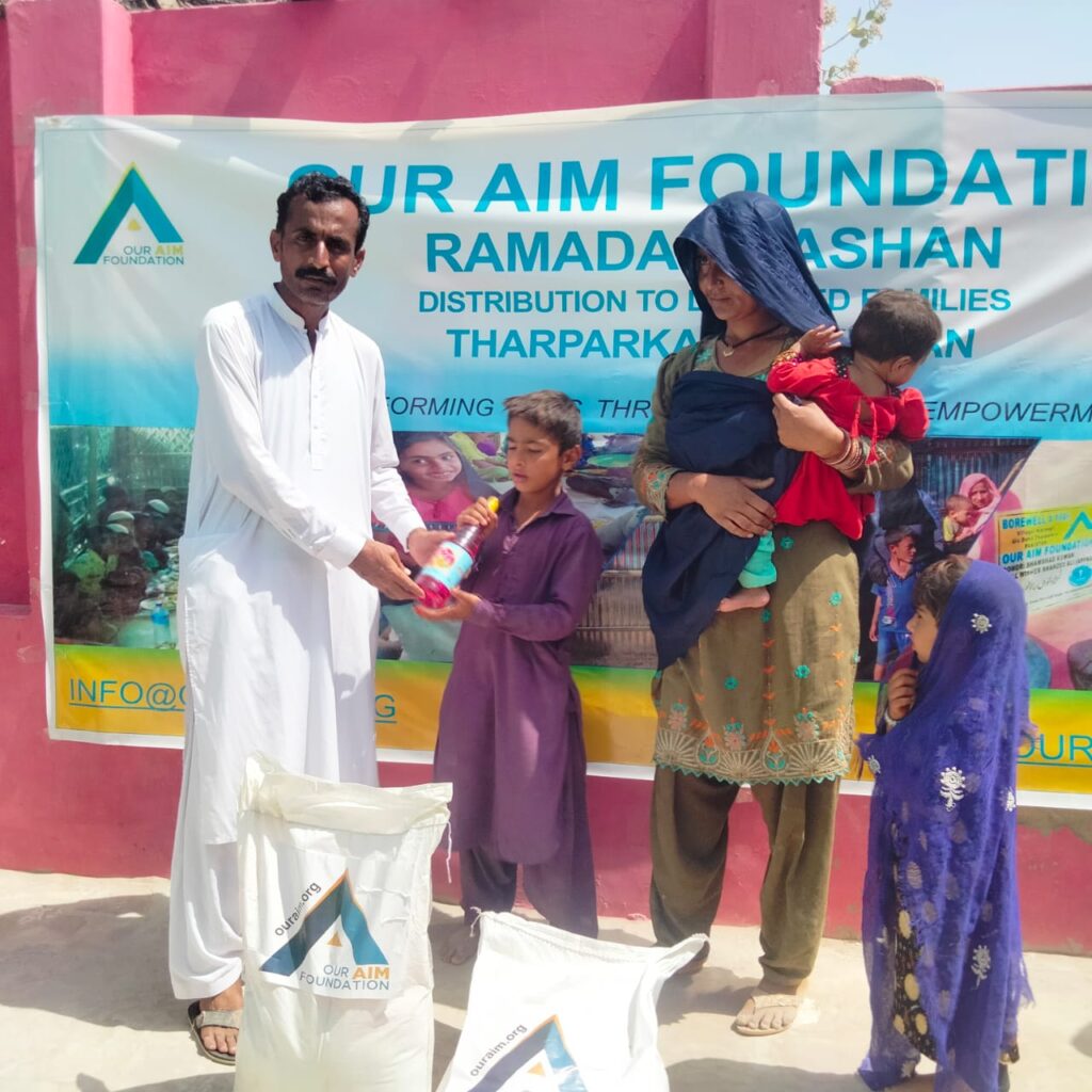 Our Aim Foundation Distributes Essential Ration Packs to 400 Deserving Families in Tharparkar