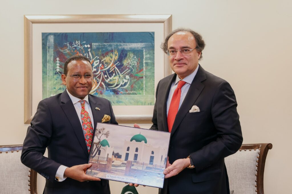 Ethiopian Ambassador and Pakistani Finance Minister Discuss Financial Sector Collaboration