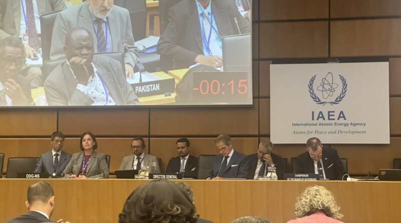 Pakistan Reaffirms Commitment to Nuclear Safety and Security at IAEA Board of Governors